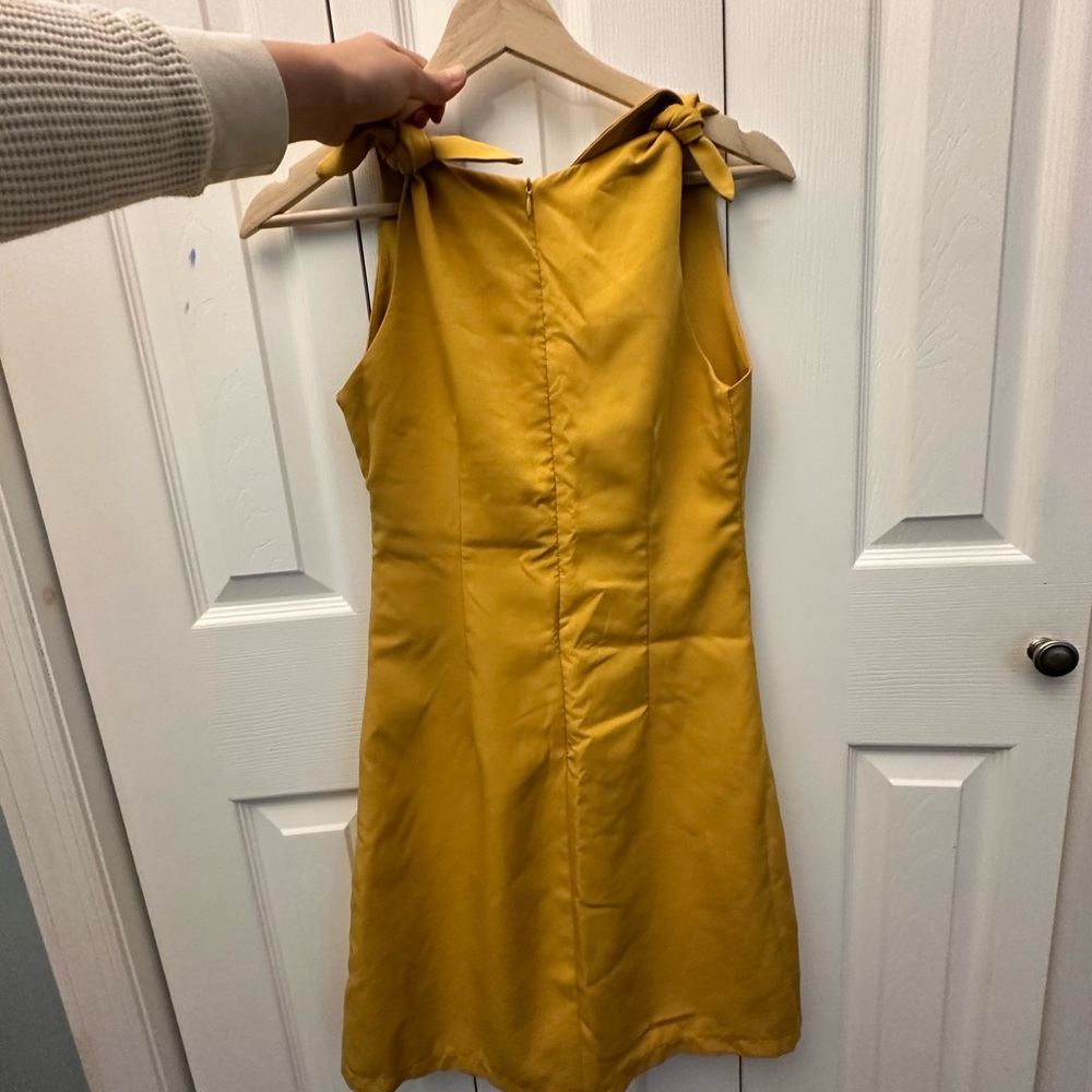 Yellow cocktail party dress